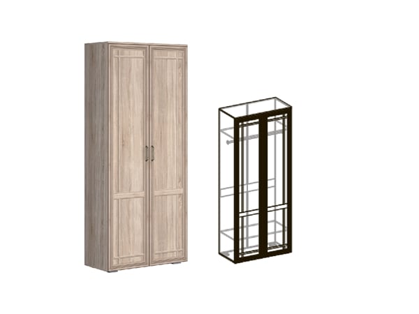 Шкаф 2х створчатый 540 Бруно фото 2