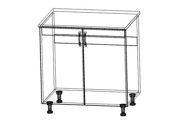 Стол-мойка 2-дверный Лиана 1